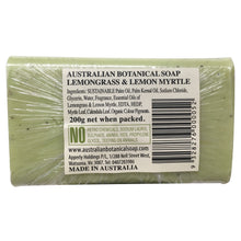 Load image into Gallery viewer, Australian Botanical - Soap Bar - Lemongrass & Lemon Myrtle (200g)