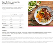 Load image into Gallery viewer, My Muscle Chef - Slow Cooked Lamb Shoulder - with Cauliflower Rice (300g)
