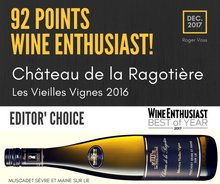 Load image into Gallery viewer, Chateau de la Ragotiere - Muscadet Sur Lie 2018 - Loire Valley, France (750mL)
